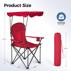 ALPHA CAMP chair folded compact for easy transport and storage