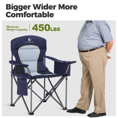 ALPHA CAMP chair folded in carry bag for easy transport and storage