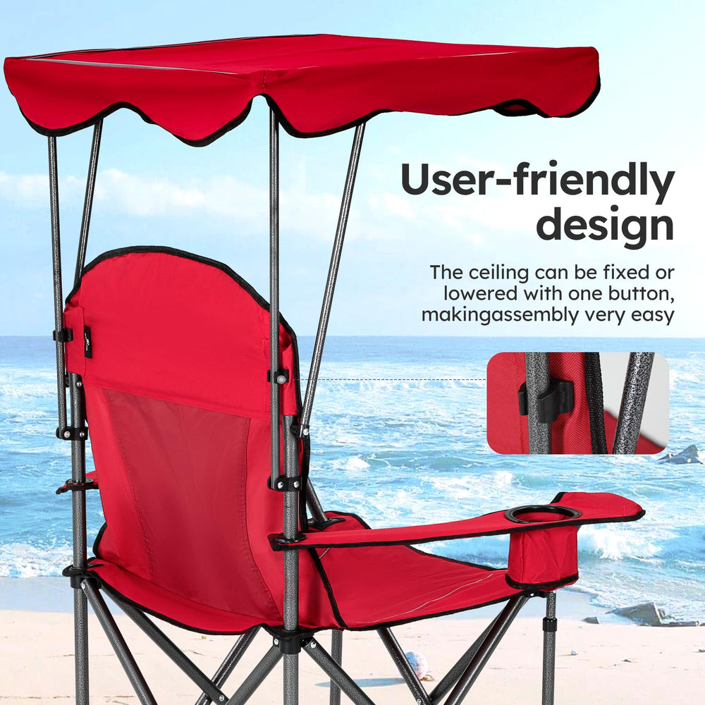 ALPHA CAMP recline feature offers relaxed seating after outdoor activities