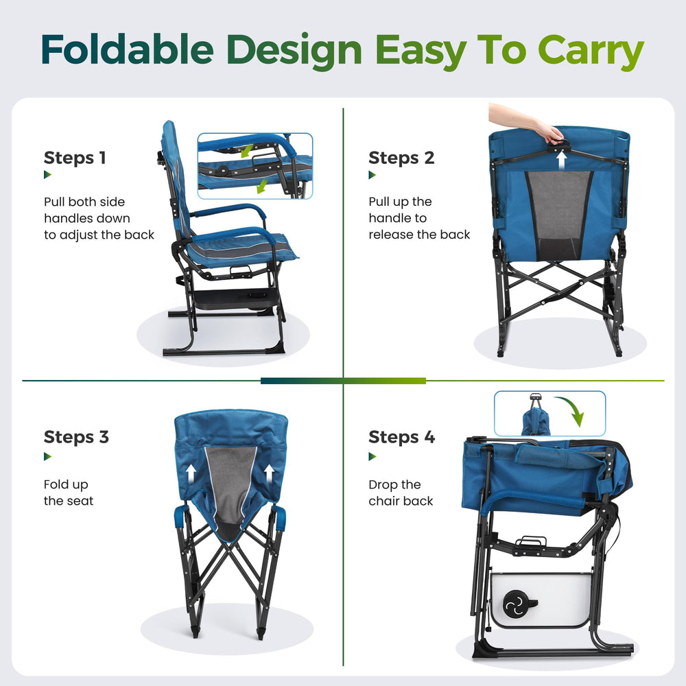 ALPHA CAMP supports up to 300 lbs for reliable seating.