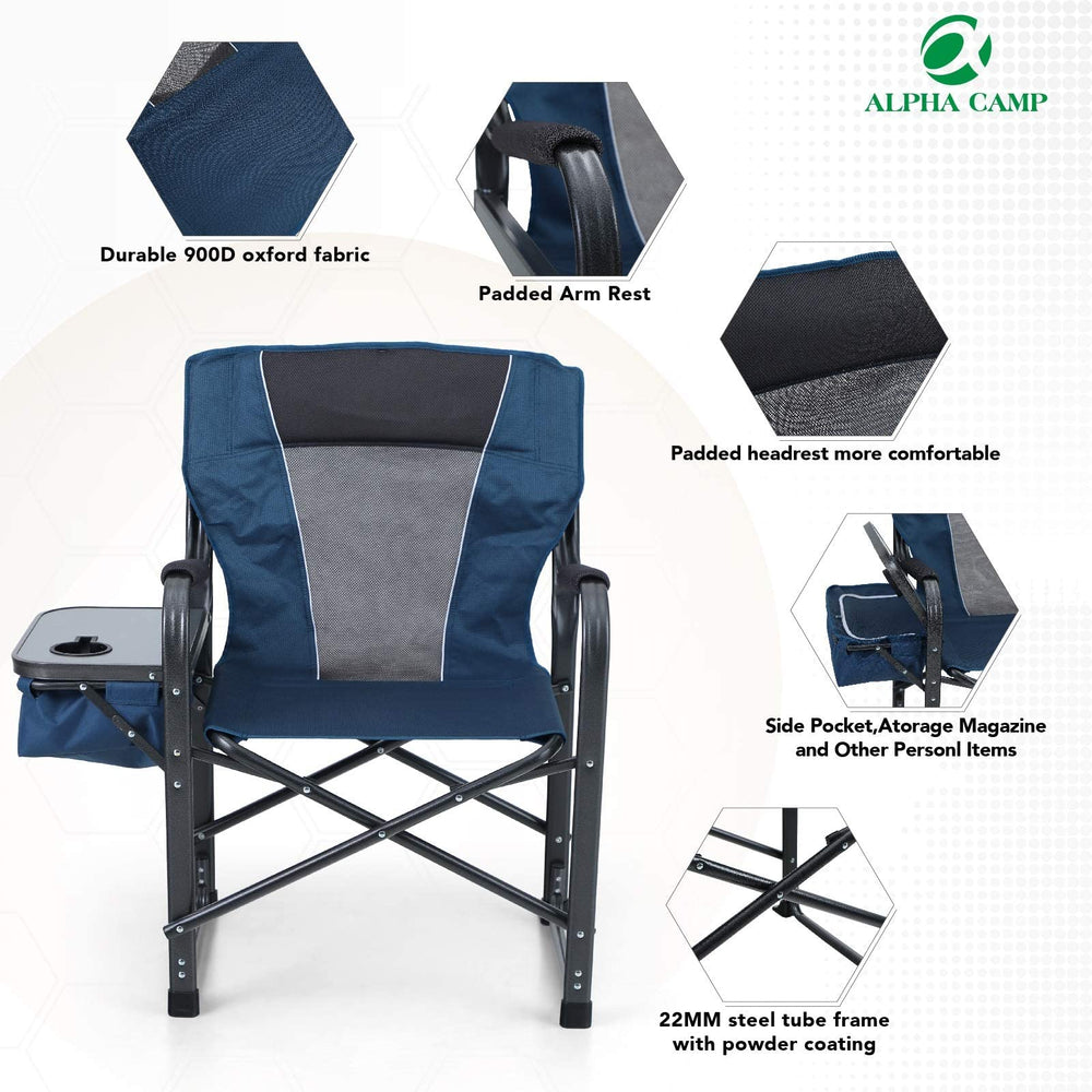 ALPHA CAMP 22mm steel tube frame supports heavy use