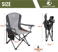 ALPHA CAMP oversized chair back support for extended lounging