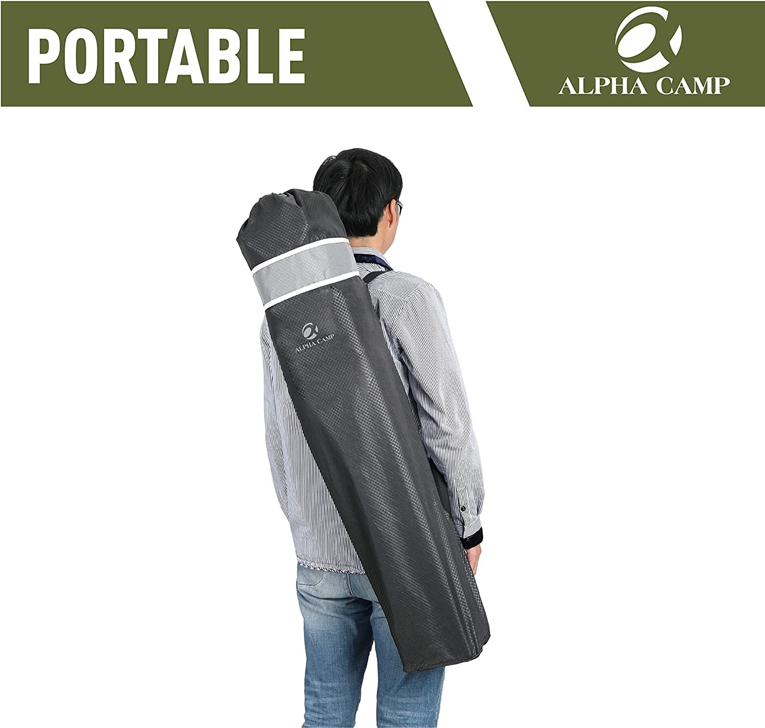 ALPHA CAMP oversized chair compact storage for travel