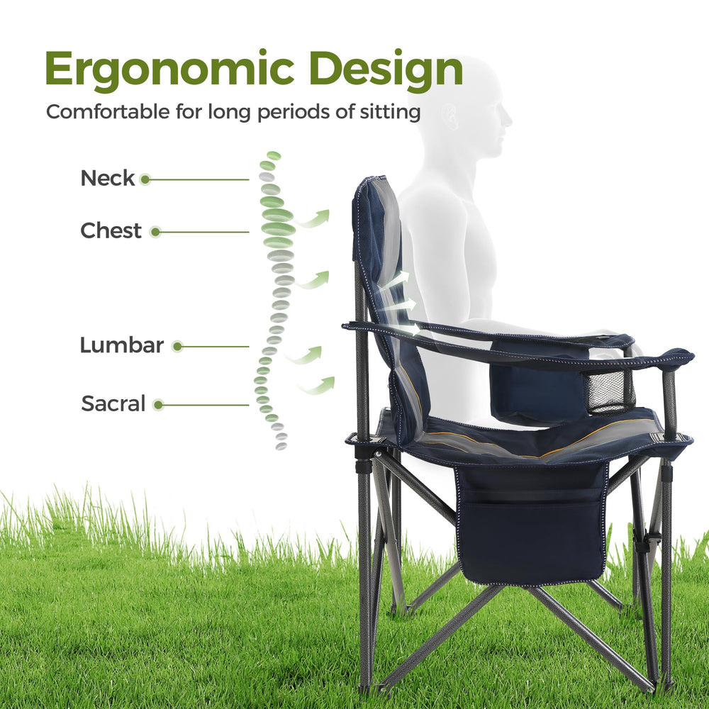 Alpha Camp oversized chair easy-assembly for quick setup