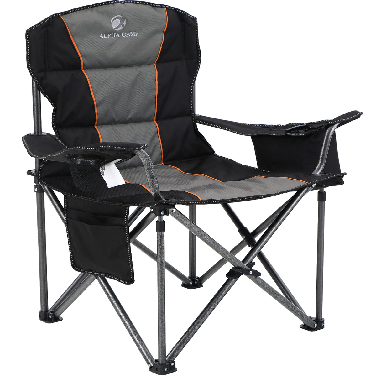 ALPHA CAMP oversized chair front view highlights sturdy outdoor seating