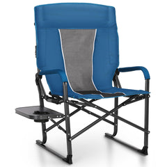 ALPHA CAMP Oversized chair with high backrest for neck support during long sessions.