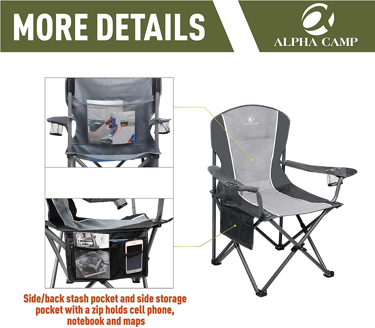 ALPHA CAMP oversized chair in garden for versatile seating