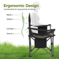 ALPHA CAMP chair side pocket storage for easy access essentials