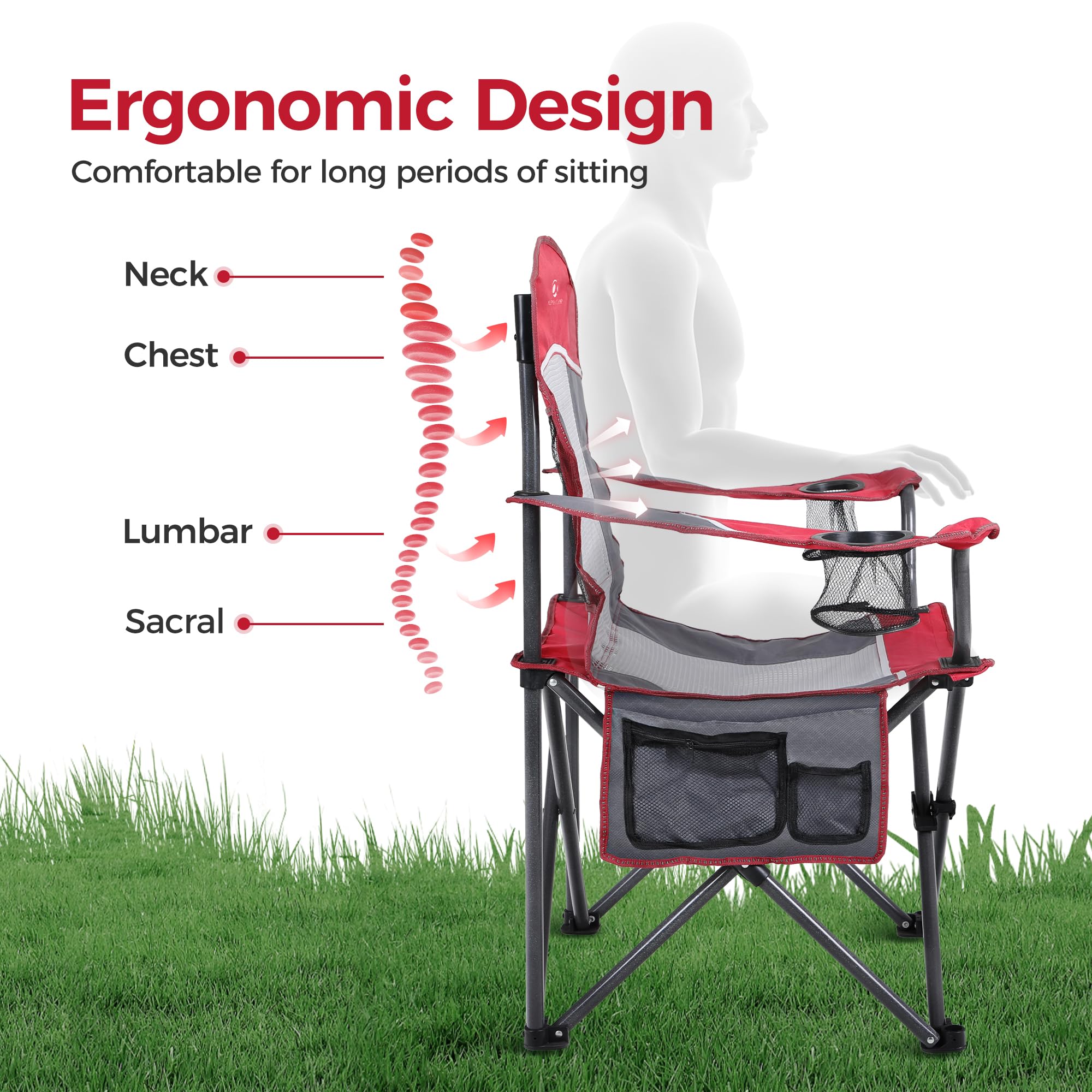 ALPHA CAMP carry bag included for effortless portability