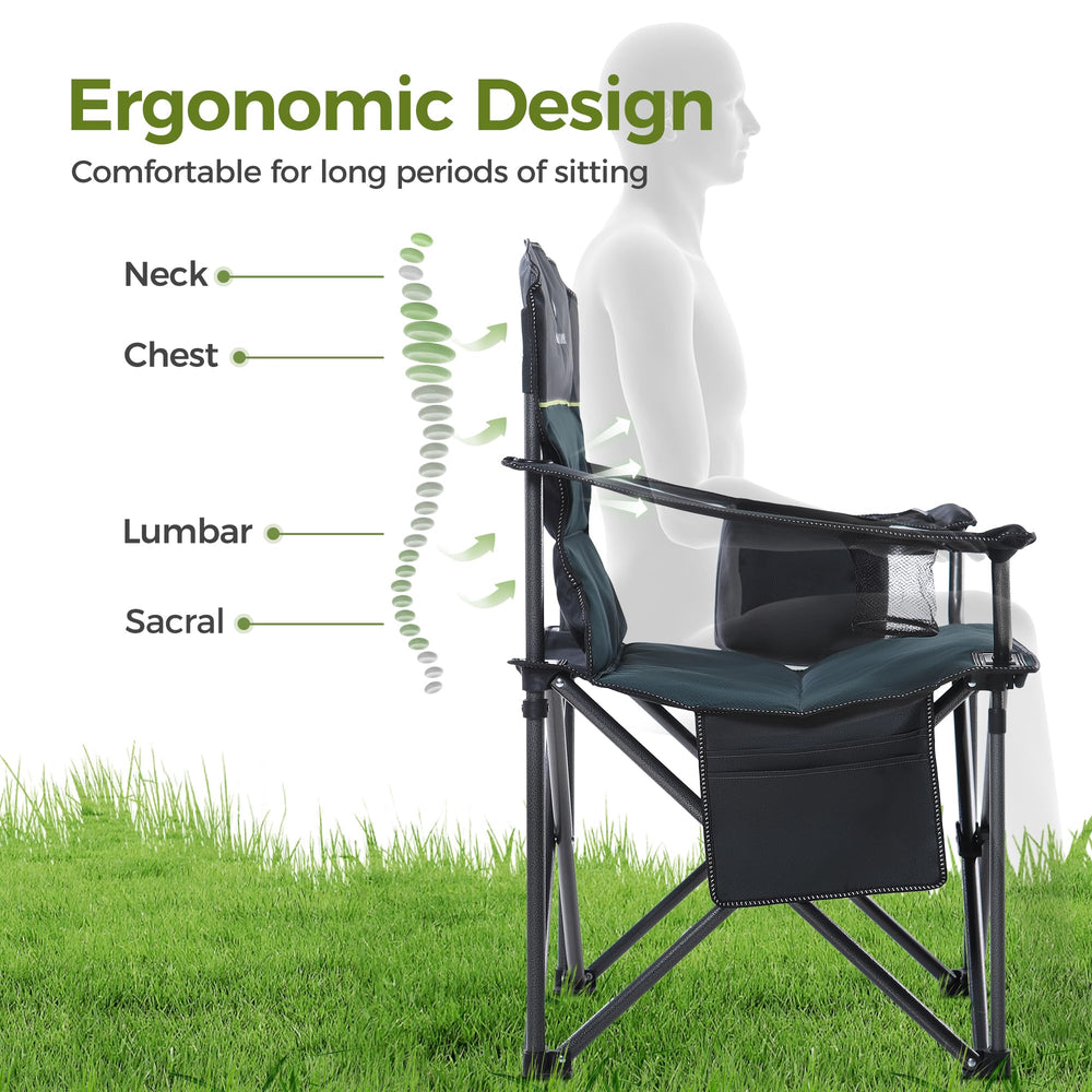 ALPHA CAMP side mesh cup holder keeps beverages within reach