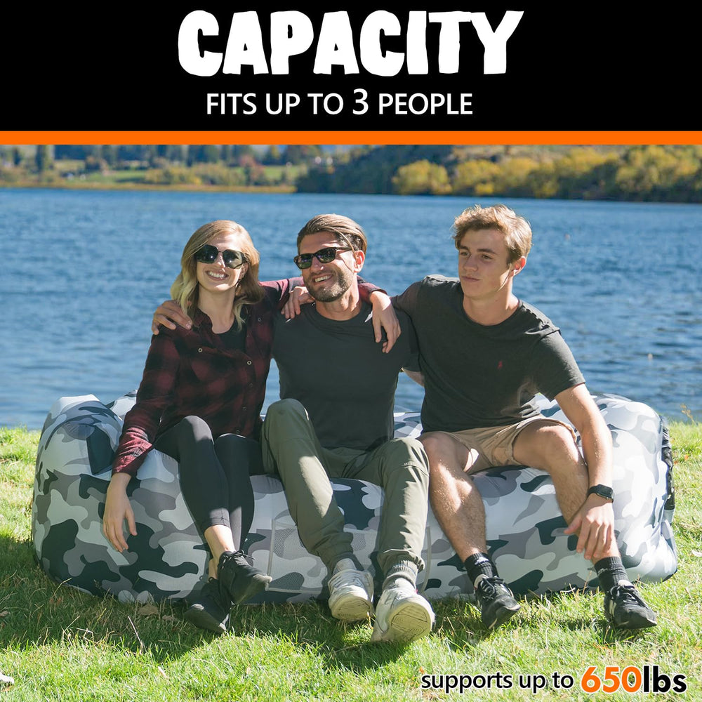 AlphaBeing anti-deflation technology helps maintain air for extended lounging.