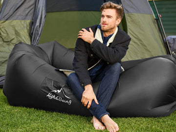 AlphaBeing lounger anti-leak design helps maintain air without constant re-inflation.