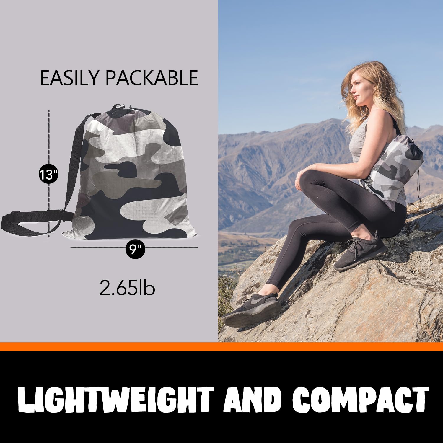 AlphaBeing inflatable lounger fully inflated on the beach for relaxing comfort.