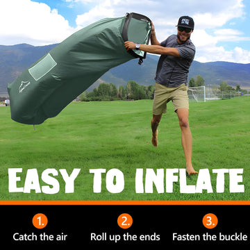 AlphaBeing lounger pockets and beer opener keep essentials within reach at gatherings.