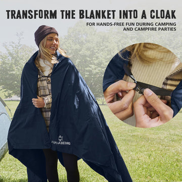 AlphaBeing outdoor blanket ideal for camping or picnics with ample coverage