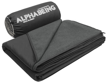 AlphaBeing waterproof blanket folded compact for travel and storage