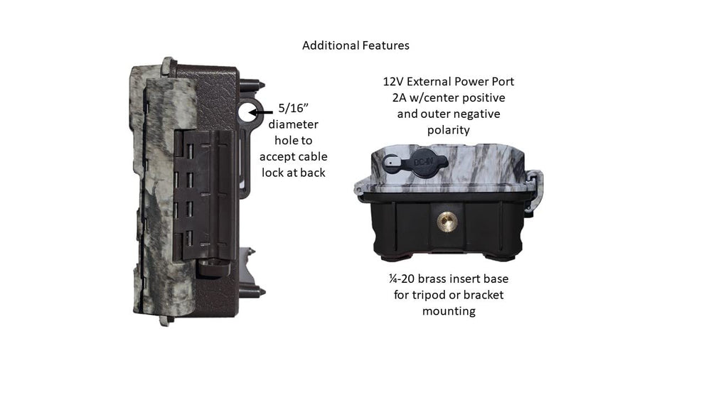 ALPHA CAM 80 feet motion sensor highlight image communicates extended range detection for bigger hunting windows