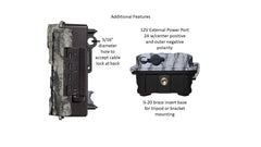 ALPHA CAM 80 feet motion sensor highlight image communicates extended range detection for bigger hunting windows
