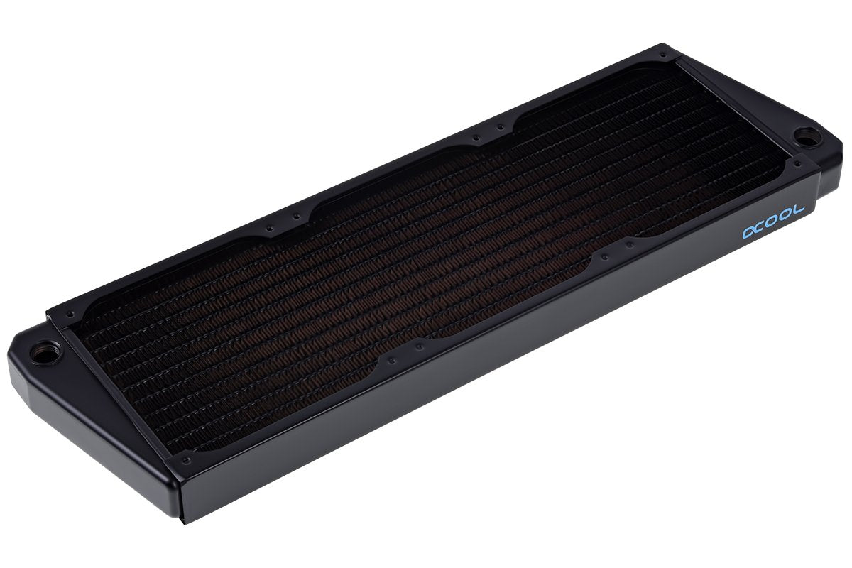 Alphacool Eiszapfen chrome finish with UV-light option and color O-rings.