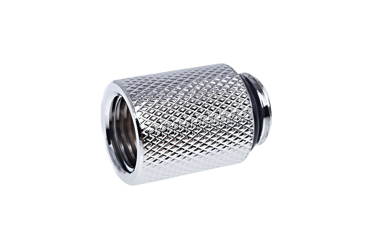 Alphacool Eiszapfen male-to-female connector illustrating versatile fit.