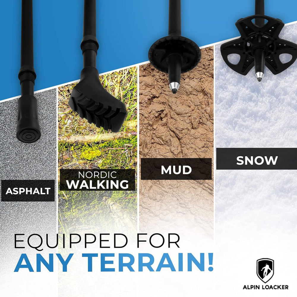 ALPIN LOACKER attachments and bumpers for hiking and Nordic walking.