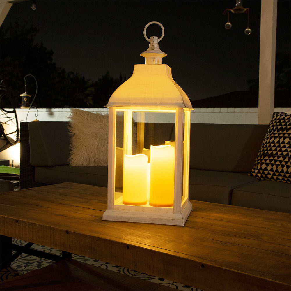 Alpine 24in lantern includes reliable 1-year support for peace of mind.