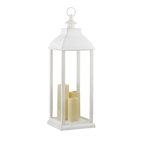 Alpine battery-operated lantern uses three AA batteries for easy setup