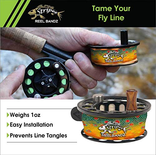 Neoprene material close-up of Alpine Innovations Stripee ReelBandz for flexible protection