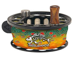 Alpine Innovations Stripee ReelBandz 3-pack reel cover protects fly lines from tangles during quick casts