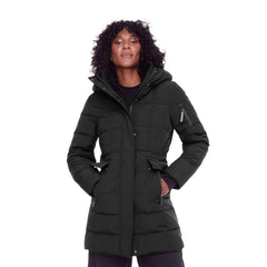 ALPINE NORTH women's vegan down parka front view highlighting warmth and durability