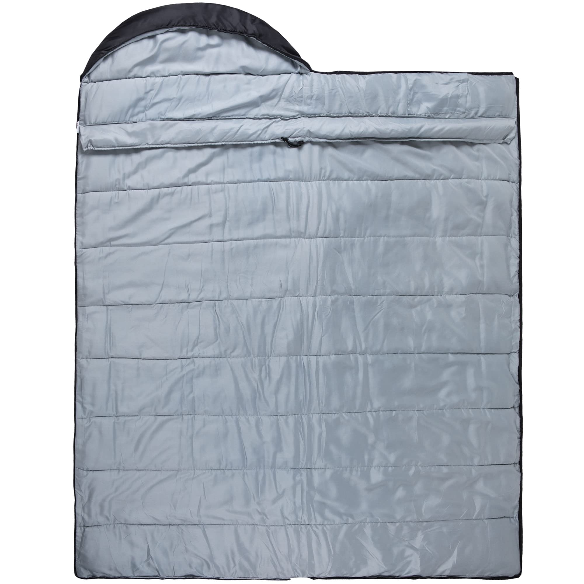 Alpine Swiss sleeping bag soft brushed interior provides a cozy feel for restful sleep.