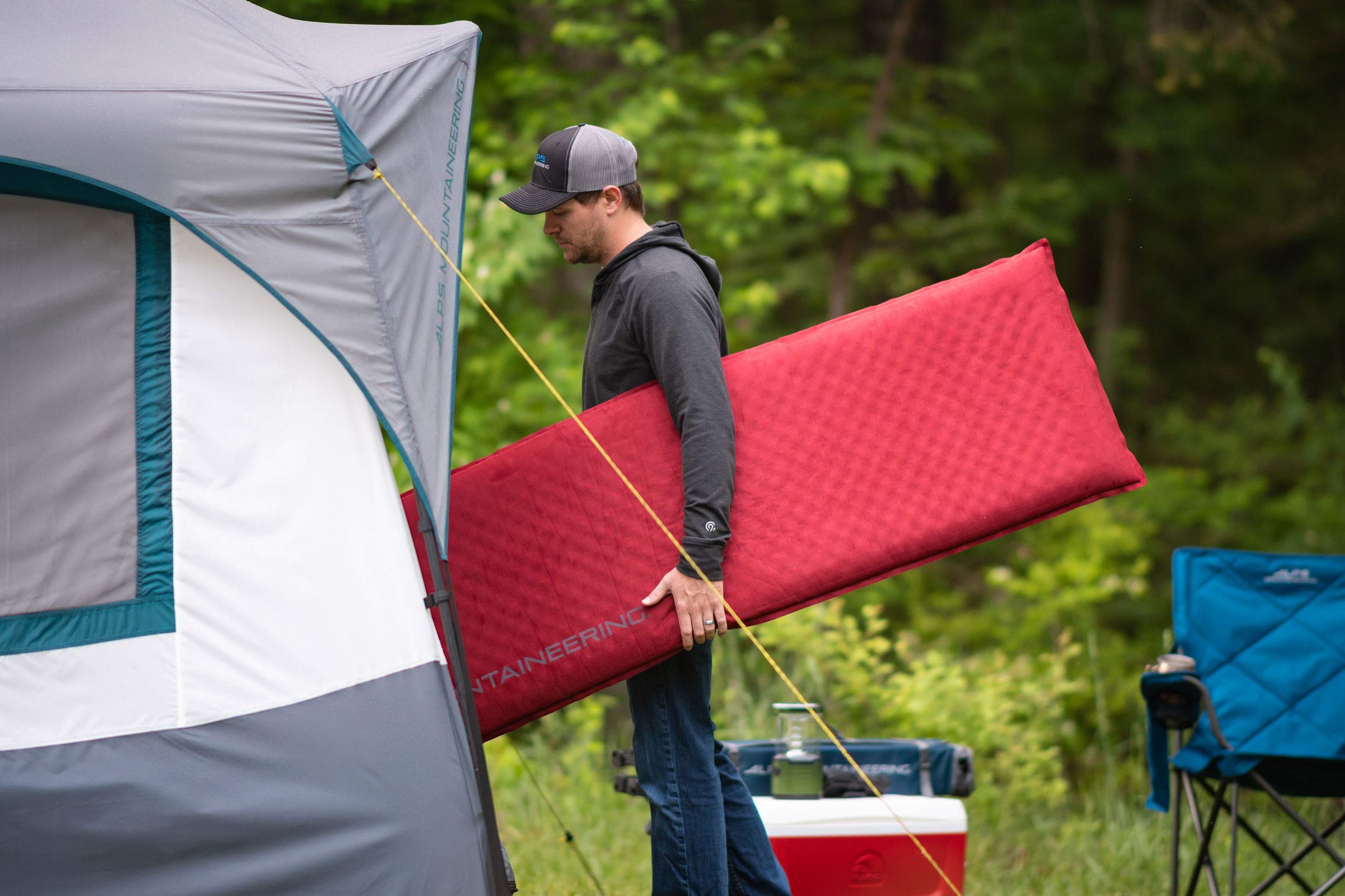 ALPS Apex Air Pad regular stored in included stuff sack for travel