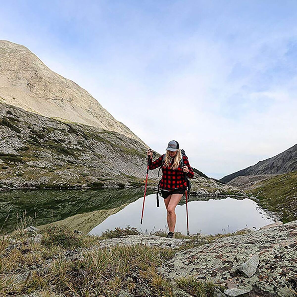 ALPS Mountaineering Conquest trekking pole with accessory basket for added versatility