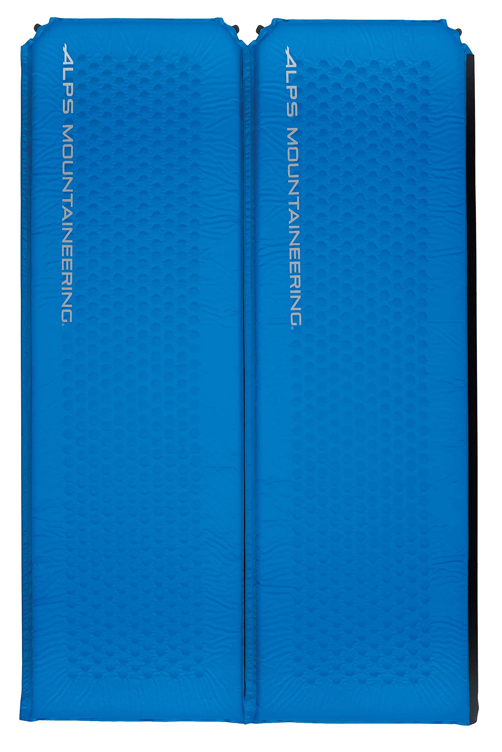 ALPS Mountaineering Flexcore Double Blue top view highlights compact trail comfort.