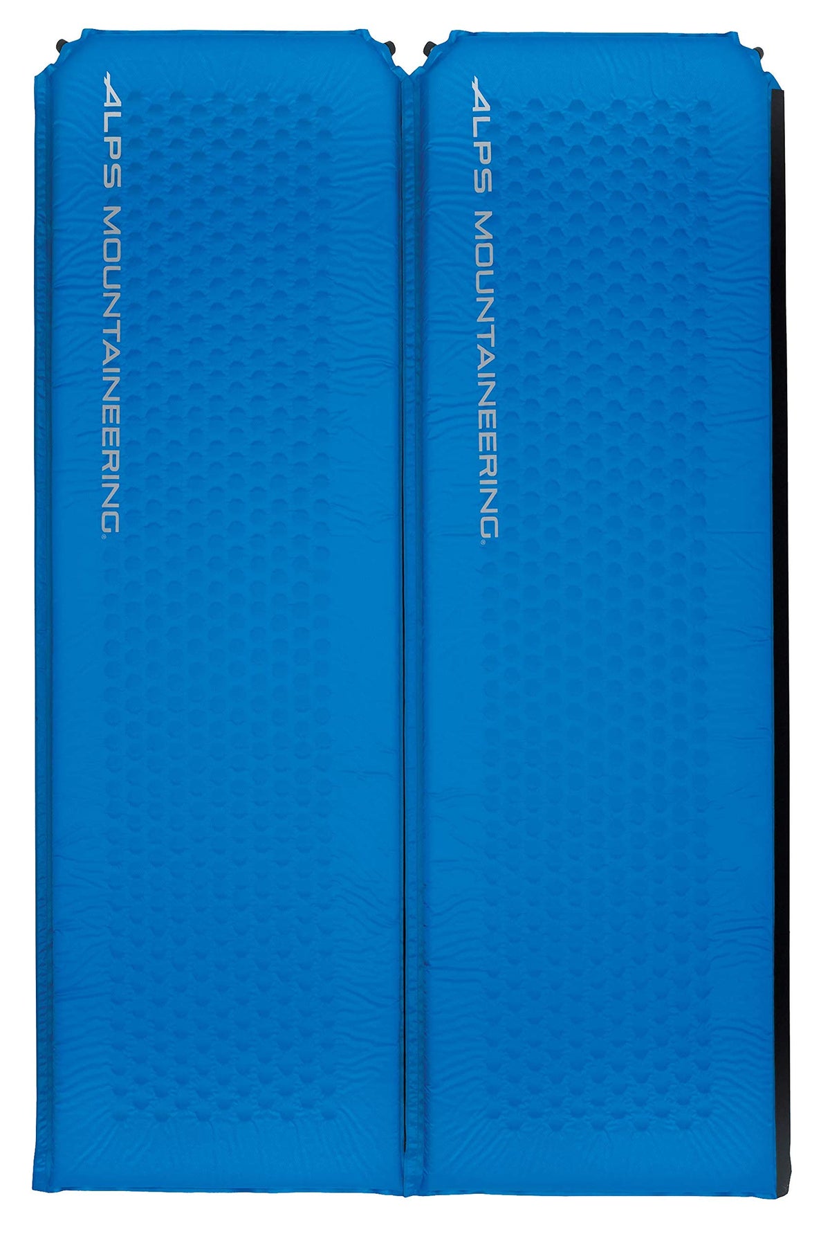 ALPS Mountaineering Flexcore Double Blue top view highlights compact trail comfort.