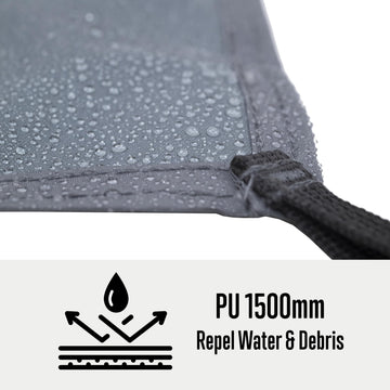 ALPS Mountaineering 4-Person Footprint abrasion-resistant fabric shows durable protection.