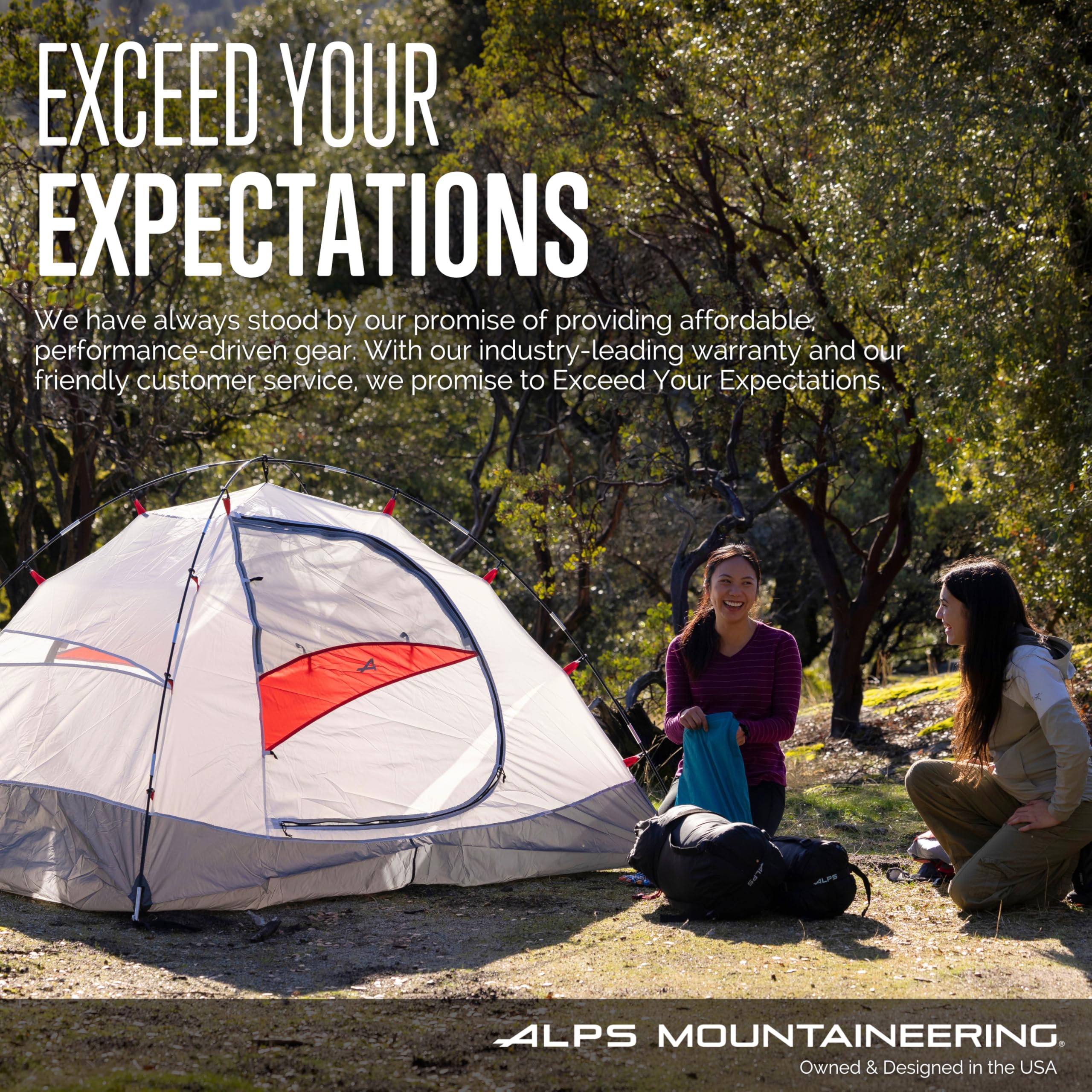 ALPS Mountaineering 4-Person Footprint weighs 22 oz for easy packing.