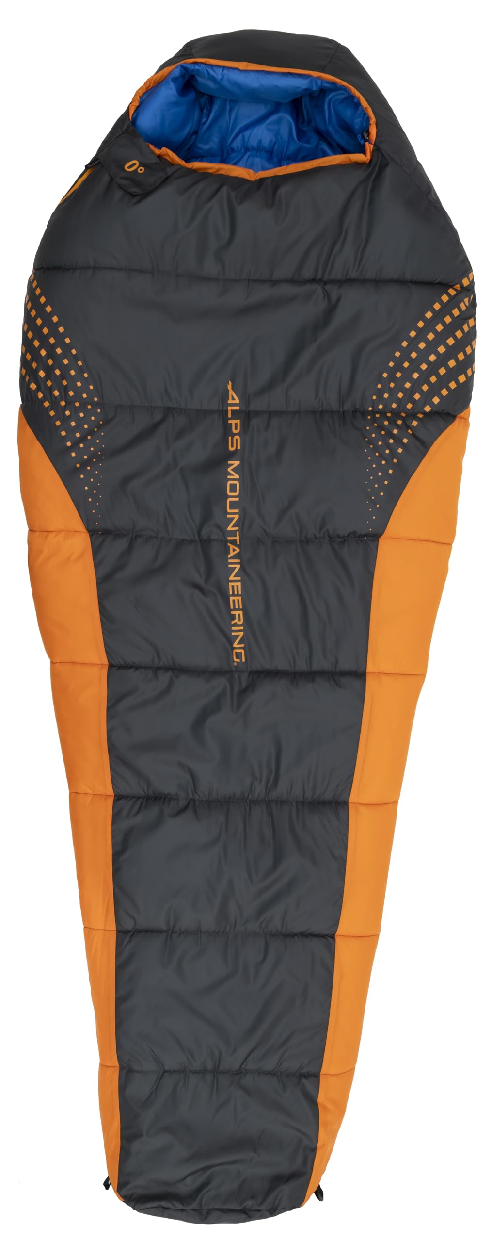 ALPS Mountaineering Blaze 0° sleeping bag provides warmth for cold nights on winter backpacking