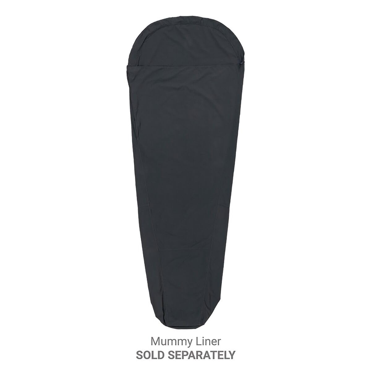 ALPS Blaze -20° XL zipper baffle blocks drafts along the full-length zipper.