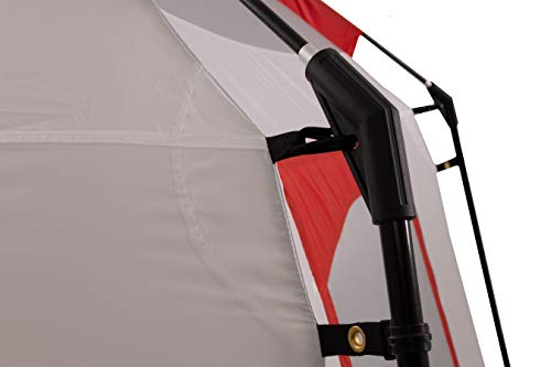 ALPS Mountaineering Camp Creek 4P tent mesh storage shelf inside.