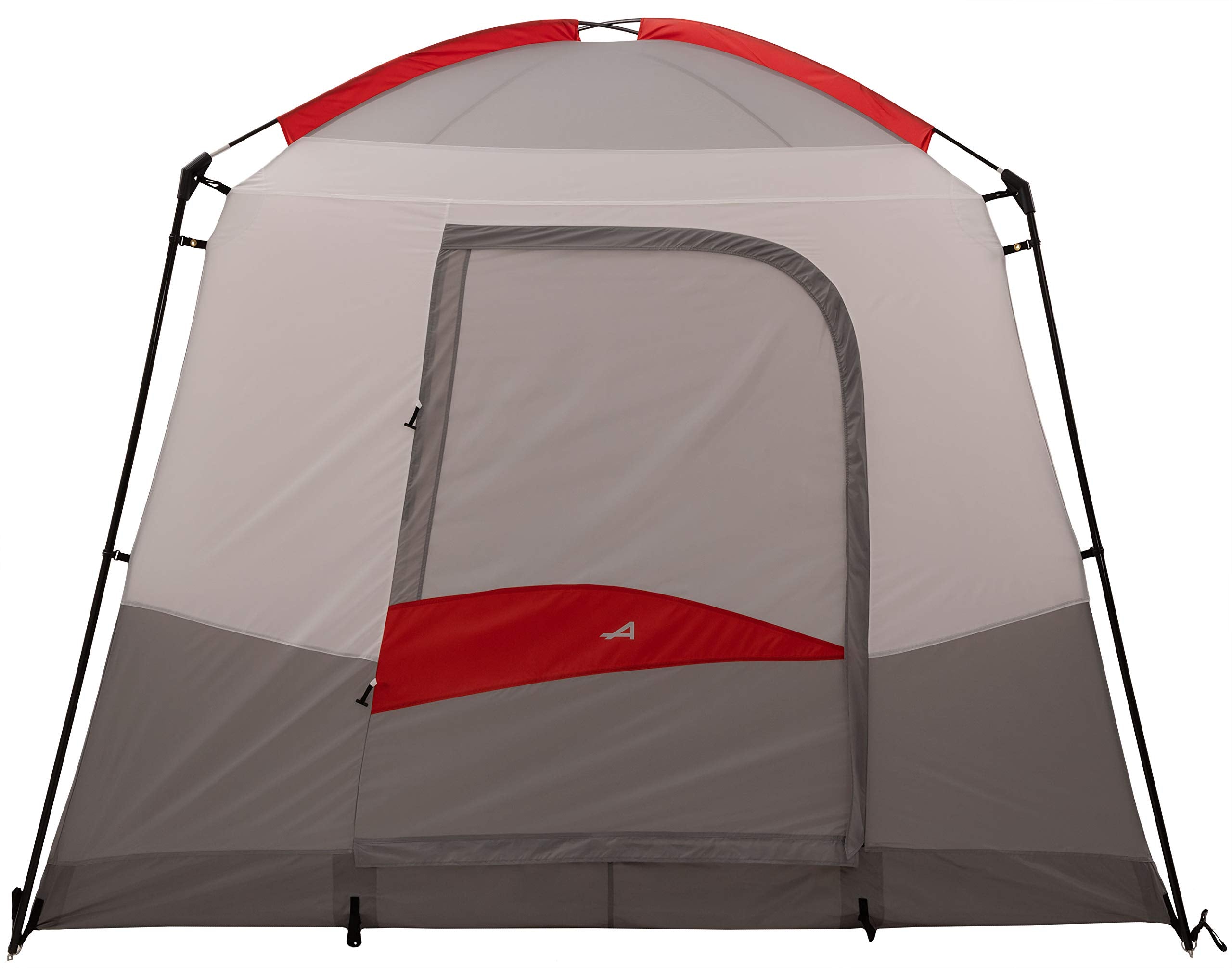 ALPS Mountaineering Camp Creek 4P tent rainfly with large awnings over doors and windows.