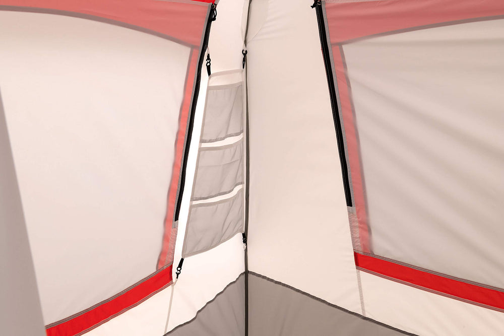 ALPS Mountaineering Camp Creek 4P tent four large windows for ventilation.