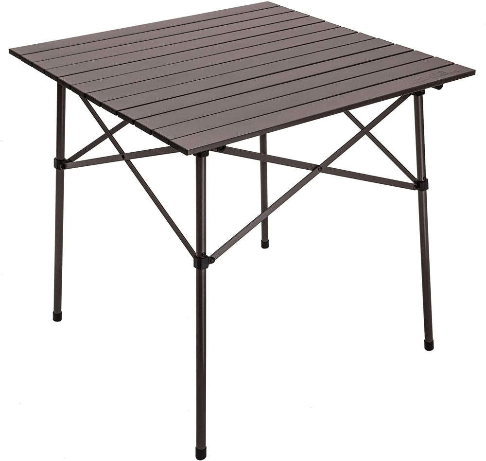 ALPS Mountaineering Camp Table clay top ready for meals and games.