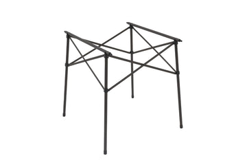 Durable aluminum top withstands outdoor use for various activities.