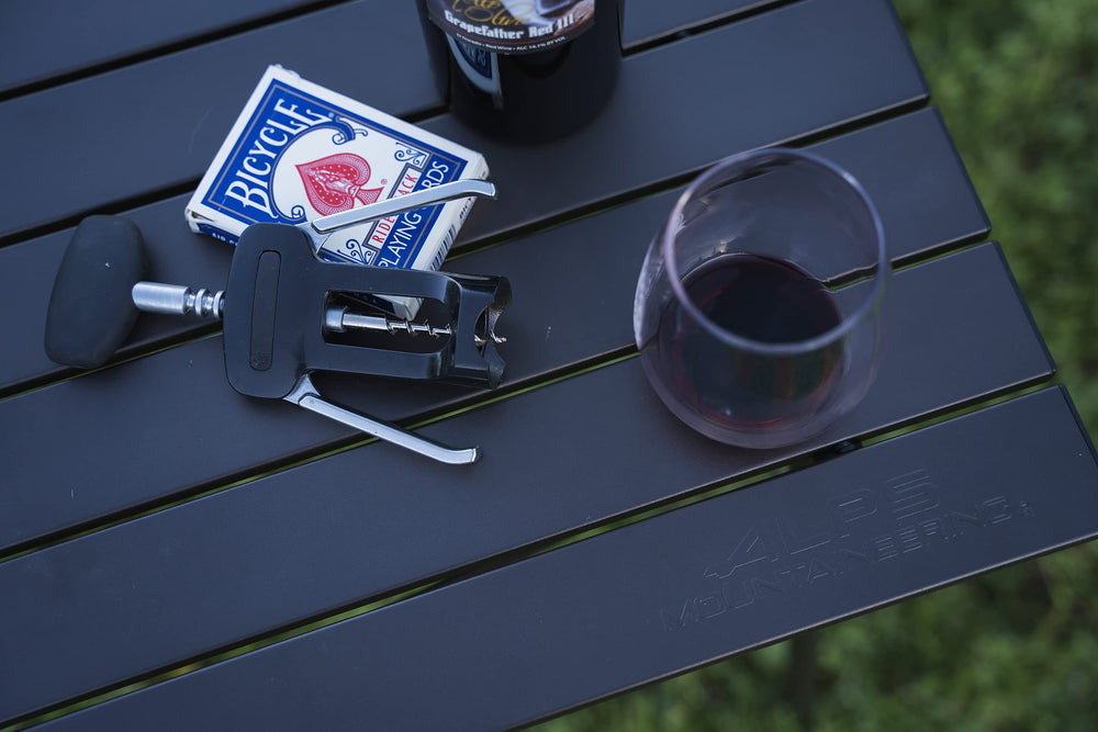Versatile surface suited for dining, cards, and casual gear setup.