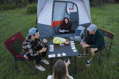 Roll-top design enables quick setup on the trail with the ALPS table.