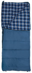 ALPS Mountaineering Camper Flannel Outfitter sleeping bag outer ripstop fabric for rugged trips.