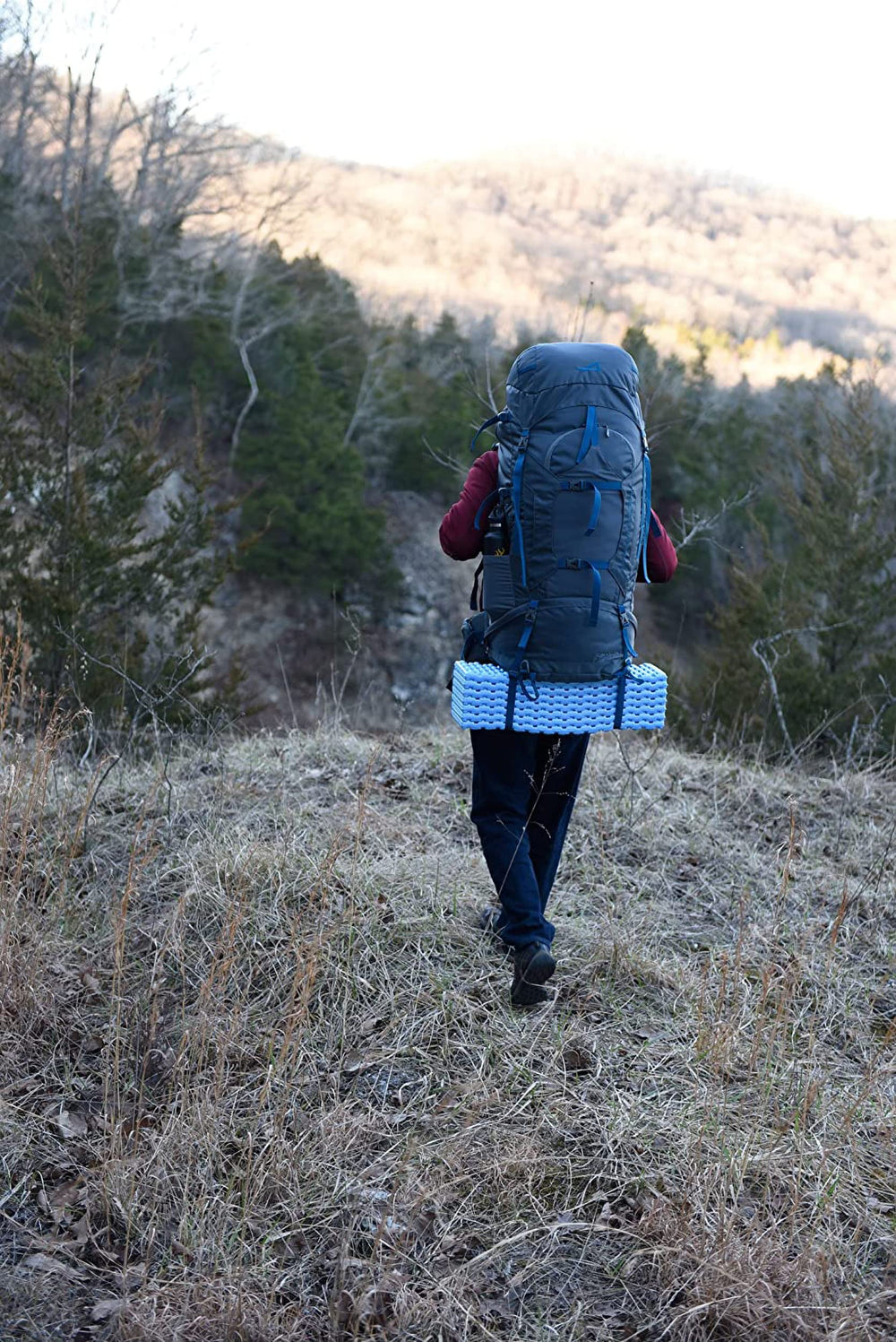 ALPS Mountaineering mat measures 71 inches by 22 inches