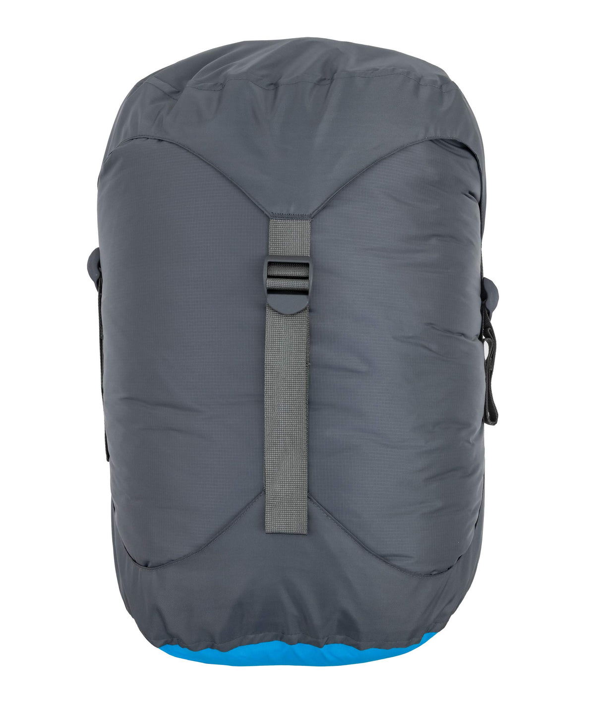 ALPS Mountaineering Dry Sack 20L blue gray front view protects gear in wet conditions