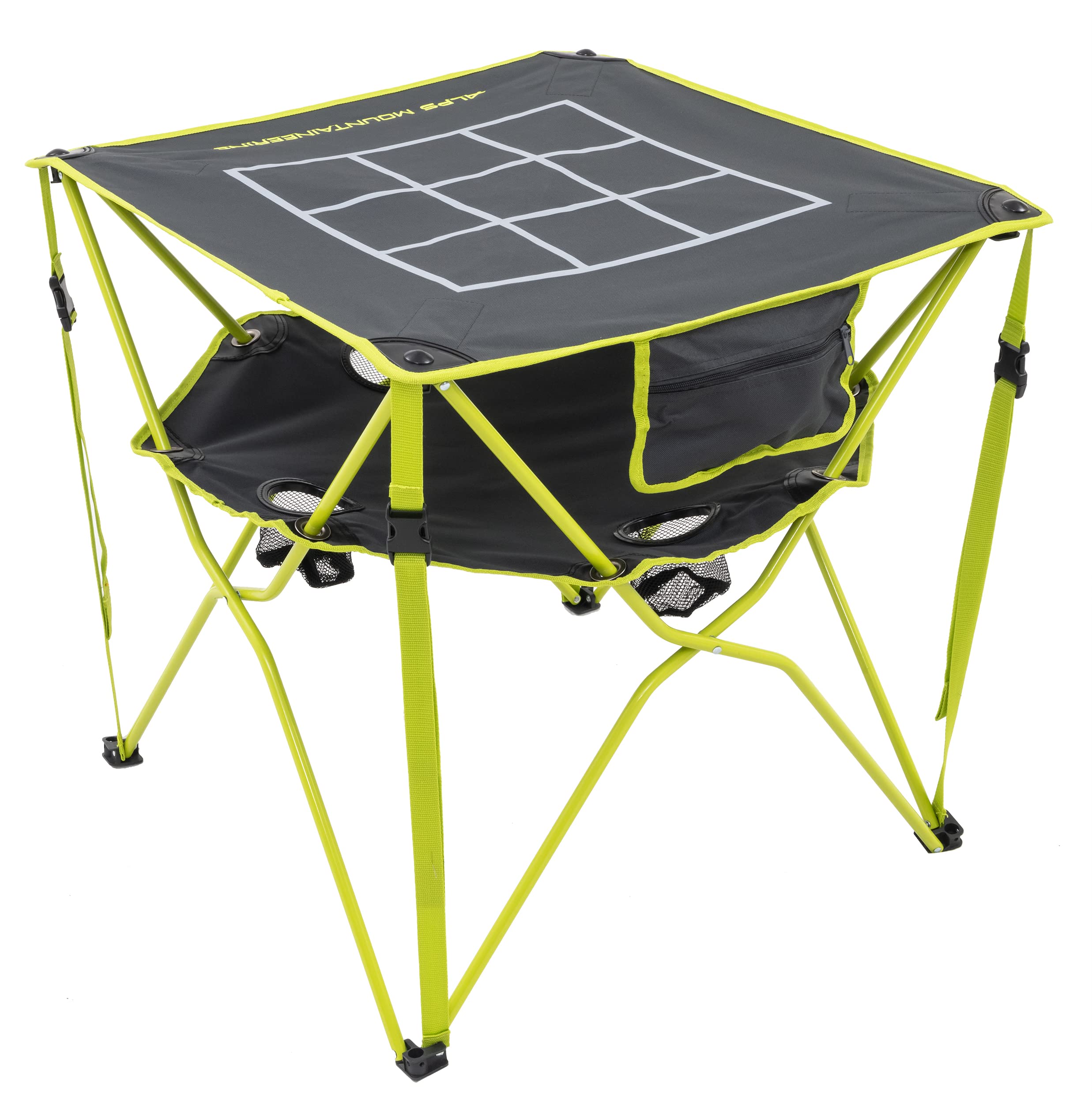 ALPS Mountaineering Eclipse Table adjustable buckles enable quick on-site setup.